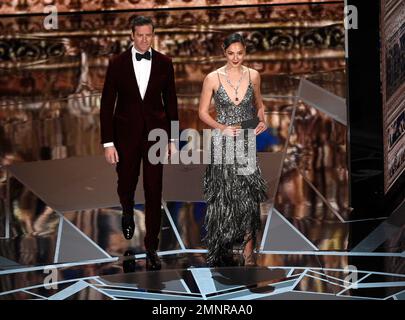 Timothée Chalamet and Armie Hammer walking on the red carpet during the  90th Academy Awards ceremony, presented by the Academy of Motion Picture  Arts and Sciences, held at the Dolby Theatre in