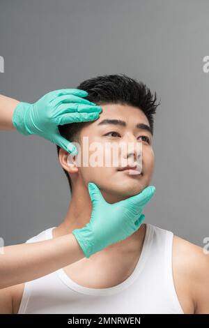 Men's medical beauty Stock Photo