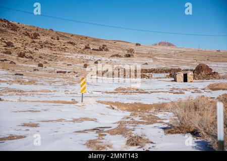 Warm Springs is an abandoned town in Nye County, NV, USA. Stock Photo