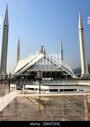 Faisal Mosque , Islamabad, Pakistan Stock Photo