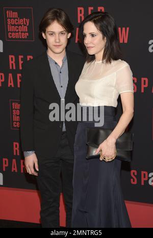 Mary-Louise Parker and her son William Atticus Parker attend the 'Red