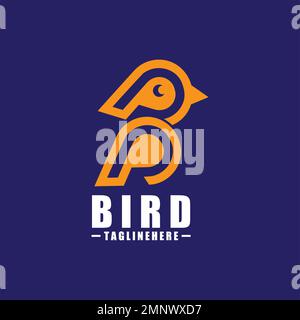 Bird B Logo - Vector logo template Stock Vector