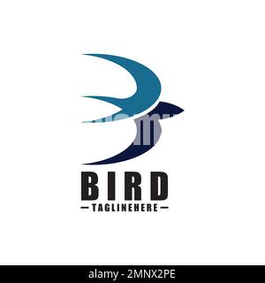 Bird B Logo - Vector logo template Stock Vector