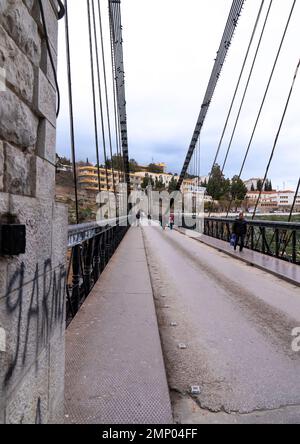 Sidi m'Cid bridge over a huge canyon, North Africa, Constantine, Algeria Stock Photo