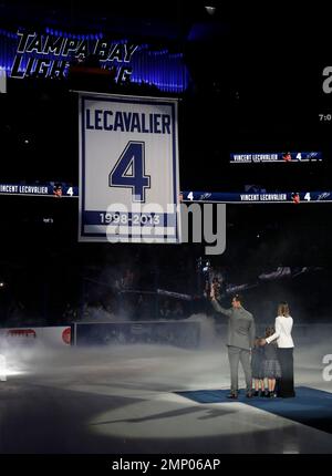 Lightning to retire Vincent Lecavalier's No. 4 in February