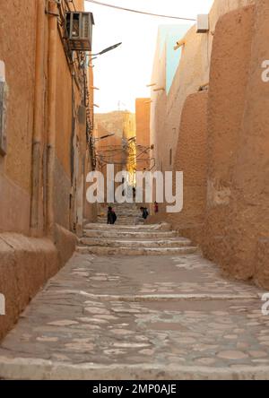 Street in Ksar Beni Isguen, North Africa, Ghardaia, Algeria Stock Photo