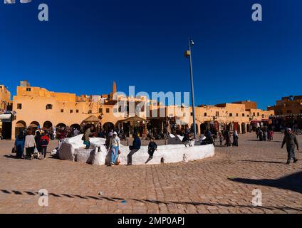 Market square, North Africa, Ghardaia, Algeria Stock Photo