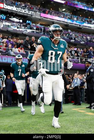 Philadelphia Eagles' Brent Celek before the NFL Super Bowl 52 football game  against the New England Patriots Sunday, Feb. 4, 2018, in Minneapolis. (AP  Photo/Matt York Stock Photo - Alamy