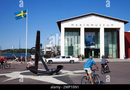 Marinmuseum (previously: Shipyard Museum) on Stumholmen island, in Karlskrona. Stock Photo