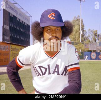 MAJESTIC  OSCAR GAMBLE Cleveland Indians 1975 Cooperstown
