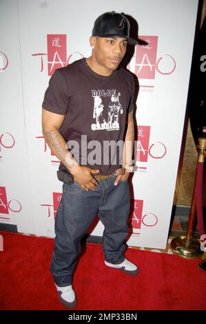 Nelly attends the Fifth Anniversary party for his Apple Bottoms women's clothing and accessory line at TAO nightclub at The Venetian in Las Vegas, NV. 2/13/08. Stock Photo