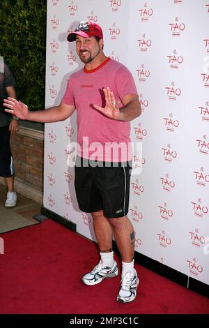 Celebrating the hottest pool party of 2008, Joey Fatone poses for photographers before enjoying the many amenities that TAO Beach has to offer during the season kick-off at the Venetian. Las Vegas, NV. 4/12/08. Stock Photo