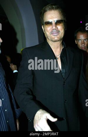 Exclusive!! Cuban singer Willy Chirino attends the release party for his new CD 'Pa' Lante' at Gem nightclub sponsored by 'Ocean Drive Espanol' and Cabana Cachasa Mojitos and Spirits. Miami, FL 6/6/08. Stock Photo