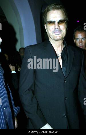 Exclusive!! Cuban singer Willy Chirino attends the release party for his new CD 'Pa' Lante' at Gem nightclub sponsored by 'Ocean Drive Espanol' and Cabana Cachasa Mojitos and Spirits. Miami, FL 6/6/08. Stock Photo