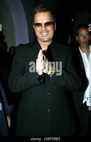 Exclusive!! Cuban singer Willy Chirino attends the release party for his new CD 'Pa' Lante' at Gem nightclub sponsored by 'Ocean Drive Espanol' and Cabana Cachasa Mojitos and Spirits. Miami, FL 6/6/08. Stock Photo