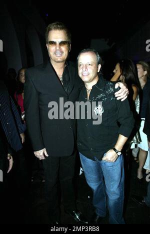 Exclusive!! Cuban singer Willy Chirino attends the release party for his new CD 'Pa' Lante' at Gem nightclub sponsored by 'Ocean Drive Espanol' and Cabana Cachasa Mojitos and Spirits. Miami, FL 6/6/08. Stock Photo