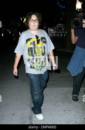 Andy Milonakis films a piece for his comedy show, Hollywood, CA. 7/8/08. Stock Photo