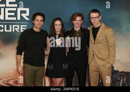 Actors Dylan O'Brien and Thomas Brodie-Sangster attend the Maze News  Photo - Getty Images