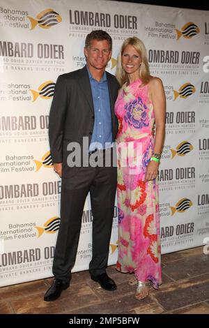 Bahamian tennis pro Mark Knowles and his wife Dawn at the Bahamas International Film Festival. Nassau, Bahamas. 12/13/09. Stock Photo