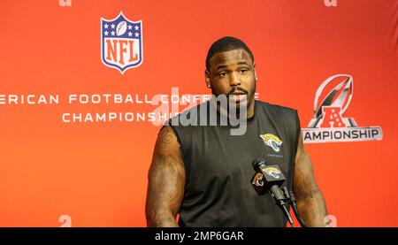 Jacksonville, FL, USA. 10th Dec, 2017. Jacksonville Jaguars defensive  tackle Malik Jackson (97) during the NFL football game between the Seattle  Seahawks and the Jacksonville Jaguars. Jacksonville defeated Seattle 30-24  at EverBank