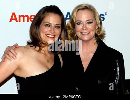 Actress Cybill Shepherd (R) with daughter Clementine Ford arriving at the 19th annual Race To Erase MS Gala at the Hyatt Regency Century Plaza in Los Angeles, CA, on Friday, May 18, 2012. . Stock Photo