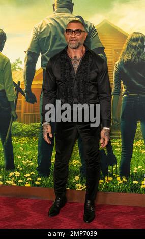 January 30, 2023, New York, New York, United States: Dave Bautista attends world premiere of Knock at the Cabin by Universal Pictures at Jazz at Lincoln Center (Credit Image: © Lev Radin/Pacific Press via ZUMA Press Wire) EDITORIAL USAGE ONLY! Not for Commercial USAGE! Stock Photo