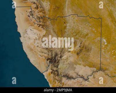 !Karas, region of Namibia. Low resolution satellite map Stock Photo