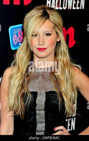- Ashley Tisdale is featured at 'M' magazine's first-ever Hollywood Halloween. The event, attended by 300 lucky readers, included a special guest appearance by Tisdale along with contests for best Halloween dance, best costume and for the biggest Ashley fan. New York, NY. 11/11/09. Stock Photo