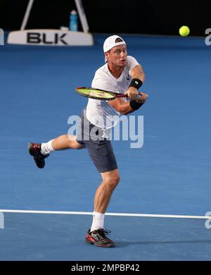 Australia s Lleyton Hewitt made his comeback to tennis playing