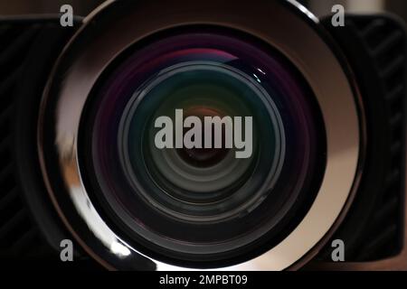 Closeup view of modern digital video projector Stock Photo