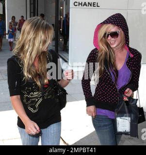 Avril Lavigne and a female friend shop at Chanel in Beverly Hills