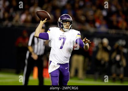 Minnesota Vikings' quarterback Case Keenum after the International Series  NFL match at Twickenham, London Stock Photo - Alamy