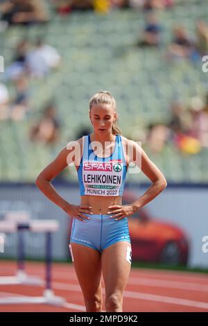 Viivi LEHIKOINEN participating in the 400 meters hurdles at the World ...