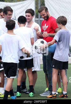 He Took a Photo With Young Soccer Stars, The Beckham Clan Spent a  Beautiful Week in Miami Together — See the Sunny Pics!