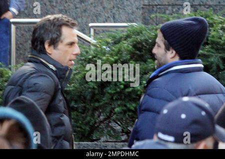 Actor Ben Stiller on the set of 'Tower Heist' directed by Brett Ratner and co-starring Eddie Murphy, Casey Affleck and TŽa Leoni. New York, NY. 11/10/10. Stock Photo