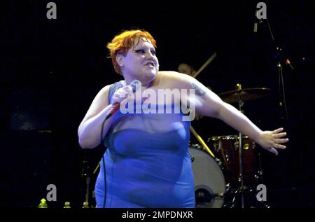 Beth Ditto and The Gossip perform Live at The Paradise in Boston, MA. 11/13/09. Stock Photo