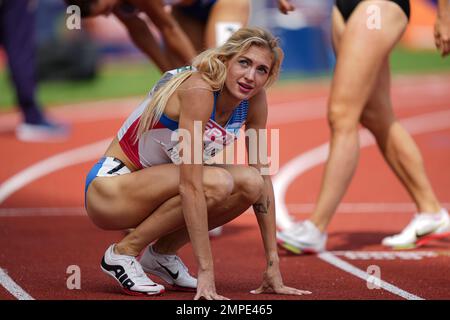 Nikoleta JÍCHOVÁ participating in the 400 meters hurdles of the
