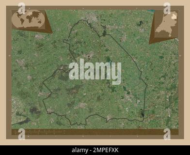 Drenthe, province of Netherlands. Low resolution satellite map ...