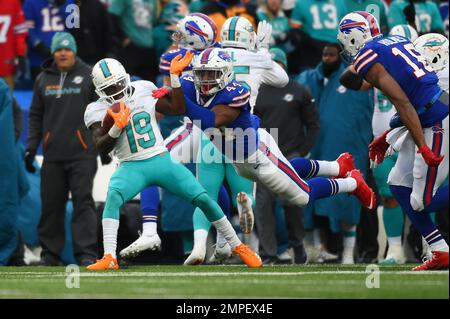 Buffalo Bills linebacker Deon Lacey (40)in action during an NFL football  game against the New York Jets, Sunday, Oct. 25, 2020, in East Rutherford,  N.J. (AP Photo/Adam Hunger Stock Photo - Alamy