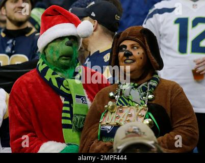 NFL fans celebrate the holidays