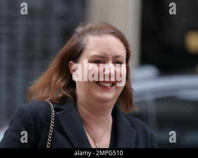 Downing Street, London, UK. 31st Jan, 2023. Attorney General Victoria Prentis leaves after the weekly Cabinet Meeting at No 10 Downing Street. Credit: Uwe Deffner/Alamy Live News Stock Photo