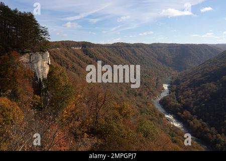 Endless Wall at The New River Gorge Stock Photo