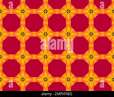 Oriental ethnic geometric seamless Tile pattern made with various traditional elements style design background and abstract colorful seamless pattern Stock Photo