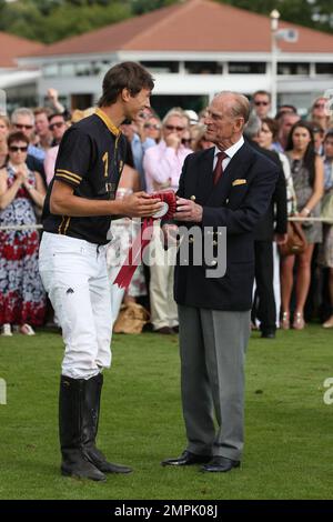 Prince Philip Duke Of Edinburgh at the Cartier International Polo At