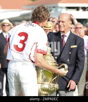 Prince Philip Duke Of Edinburgh at the Cartier International Polo