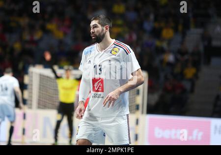 Nikola Karabatic of France during the IHF Men's World Championship 2023, Final Handball match between France and Denmark on January 29, 2023 at Tele2 Arena in Stockholm, Sweden - Photo: Laurent Lairys/DPPI/LiveMedia Stock Photo