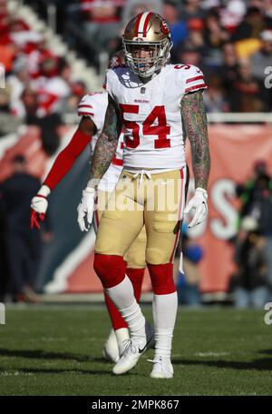 August 25, 2018: San Francisco 49ers defensive lineman Cassius Marsh (54)  during NFL football preseason game action between the San Francisco 49ers  and the Indianapolis Colts at Lucas Oil Stadium in Indianapolis