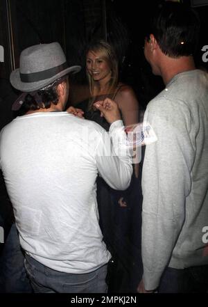 Former pro-wrestler Stacy Keibler spends a night out with friends at Bar Delux in Los Angeles, CA. 4/30/09. Stock Photo