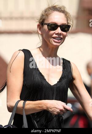 Kym Johnson leaving at the rehearsal studio for "Dancing with the Stars