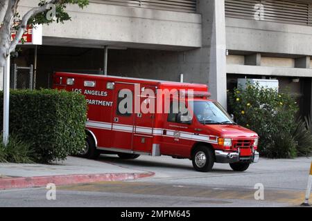 General views of Cedar Sinai Hospital where actor Charlie Sheen was taken early Thursday morning after he reportedly was suffering from severe abdominal pain, possibly caused by a hernia.  According to reports Sheen had been partying for 36 hours prior to the incident which saw him rushed to the hospital via ambulance.  Early reports stated that Sheen was surrounded by family including father Martin Sheen, mother Janet Sheen (aka Janet Templeton) and ex-wife Denise Richards. Los Angeles, CA. 01/27/11. Stock Photo